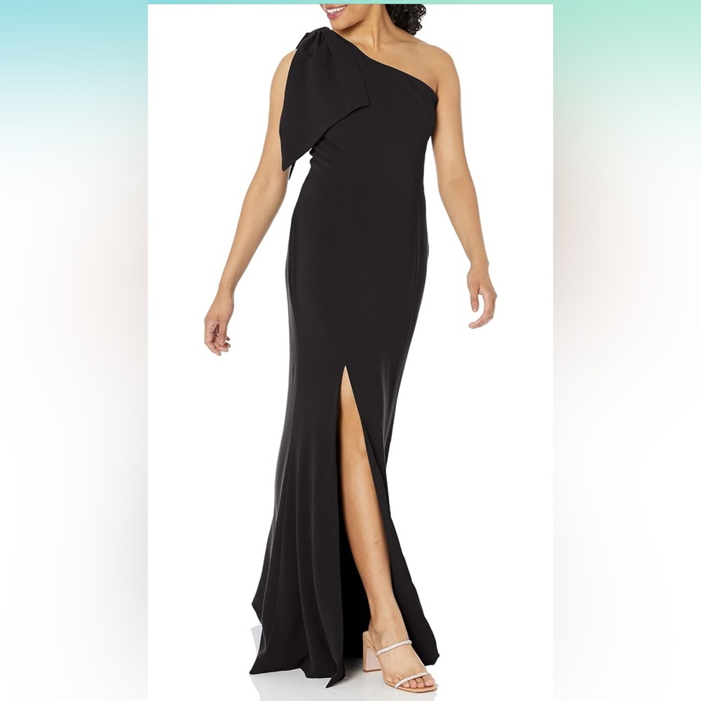 Dress the Population One Shoulder Bow dress